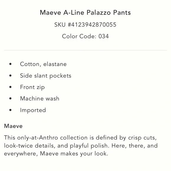 Maeve A-line Palazzo Pants Lime Color Size 4 - Picture 6 of 6